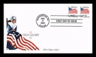 DR JIM STAMPS US COVER OLD GLORY G RATE FIRST DAY ISSUE EDKEN CACHET