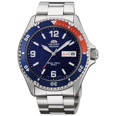 ORIENT MAKO SAA02009D3 Automatic Diver Stainless Steel Men Watch Pepsi Color NEW