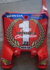 Chase SEXTON #1 2023 SX 450 Champ Signed HRC Front Number PLATE SX - JSA COA