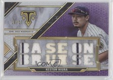 2021 Topps Triple Threads Relics Amethyst 16/27 Keston Hiura #TTR-KH2 6fs
