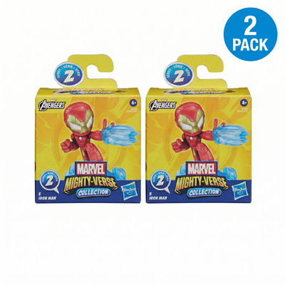 Marvel Avengers Mighty-Verse Collection Series 2 Iron Man Figure Hasbro 2 Pack