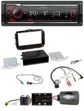 Kenwood Steering Wheel Bluetooth USB DAB Car Stereo for Alfa Giulietta 13-21 Piano Black