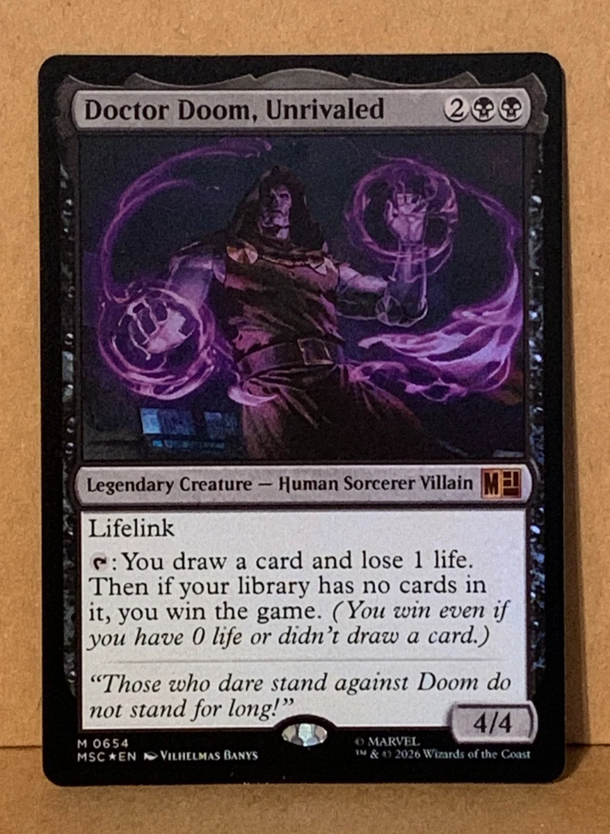 Doctor Doom, Unrivaled 654 Commander: Marvel Super Heroes for sale