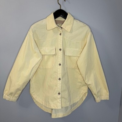 Maeve Anthropologie Corduroy Shirt Relax Casual Wardrobe Cream Women's S