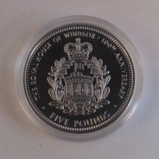 2017 House of Windsor £5 Silver Plated Proof TDC Coin in Capsule
