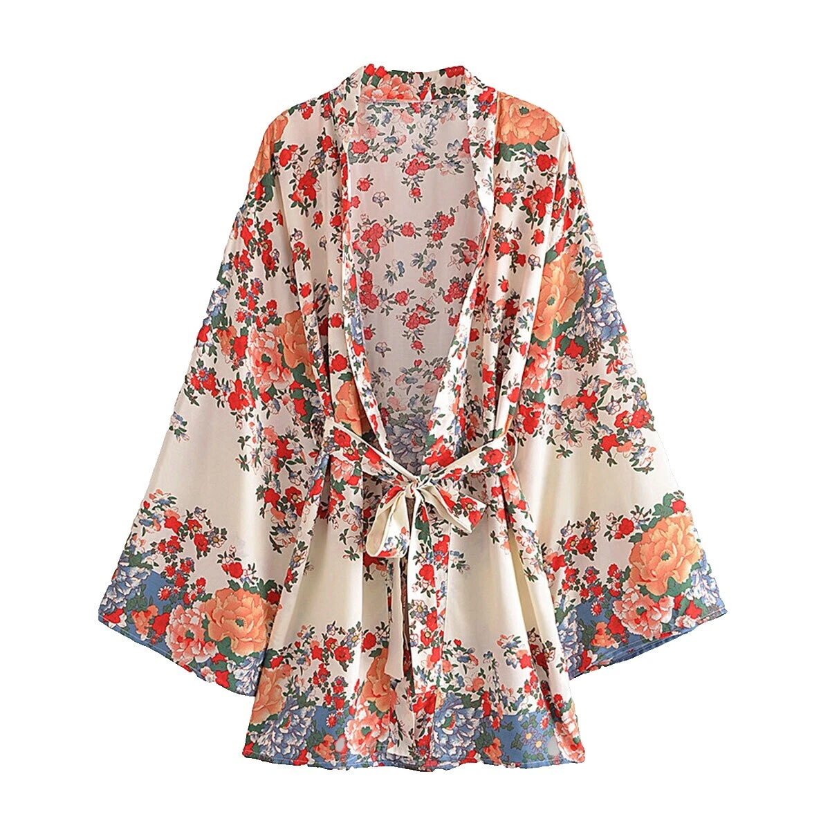 White Cotton Floral Sleepwear & Robes for Women