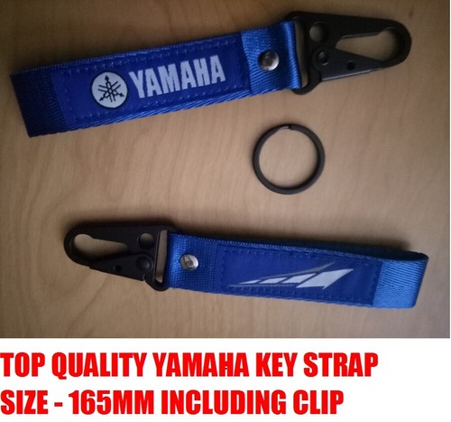 TOP QUALITY YAMAHA KEY STRAP LANYARD CHAIN RING R1 R6 YZF FJR XVS V-STAR SR TTR  - Bild 1 von 2