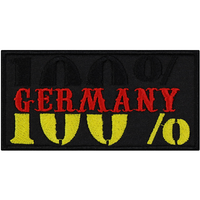 AufnäHer: 100% Germany AufbüGler/Patch/Flicken/BüGelbild/Applikation