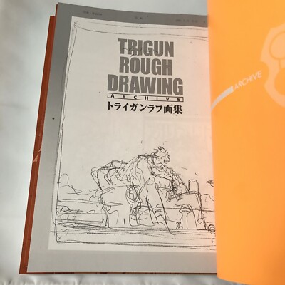TRIGUN STAMPEDE EXHIBITION Limited Rough Drawing Art book FS JAPAN