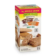 Nature Valley Biscuit Variety Pack (30 x 1.35 Oz), 40.5 Ounce, 30 Count (Pack of