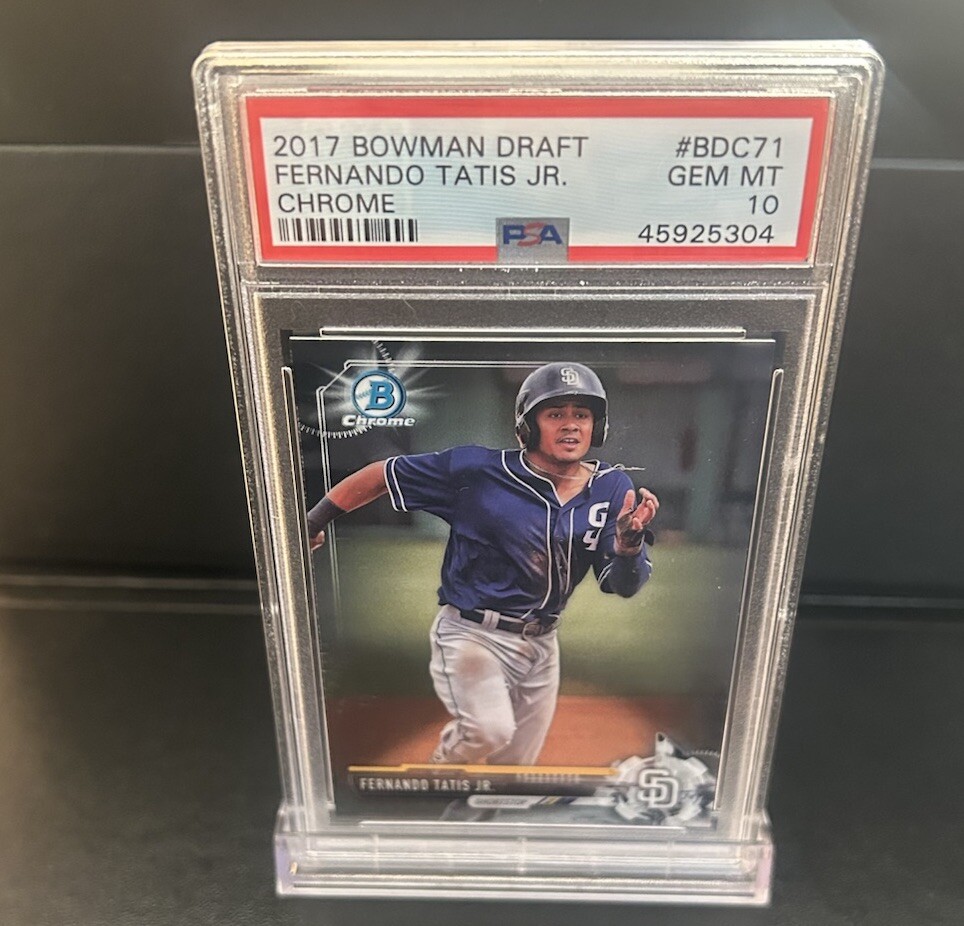 2017 BOWMAN DRAFT CHROME #BDC71 FERNANDO TATIS JR. PSA 10