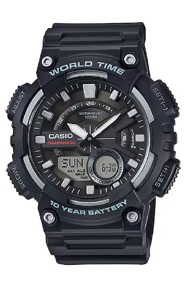 OROLOGIO CASIO AEQ-110W-1A SPORTIVO DIGITALE IMPERMEABILE 100 METRI AEQ110W