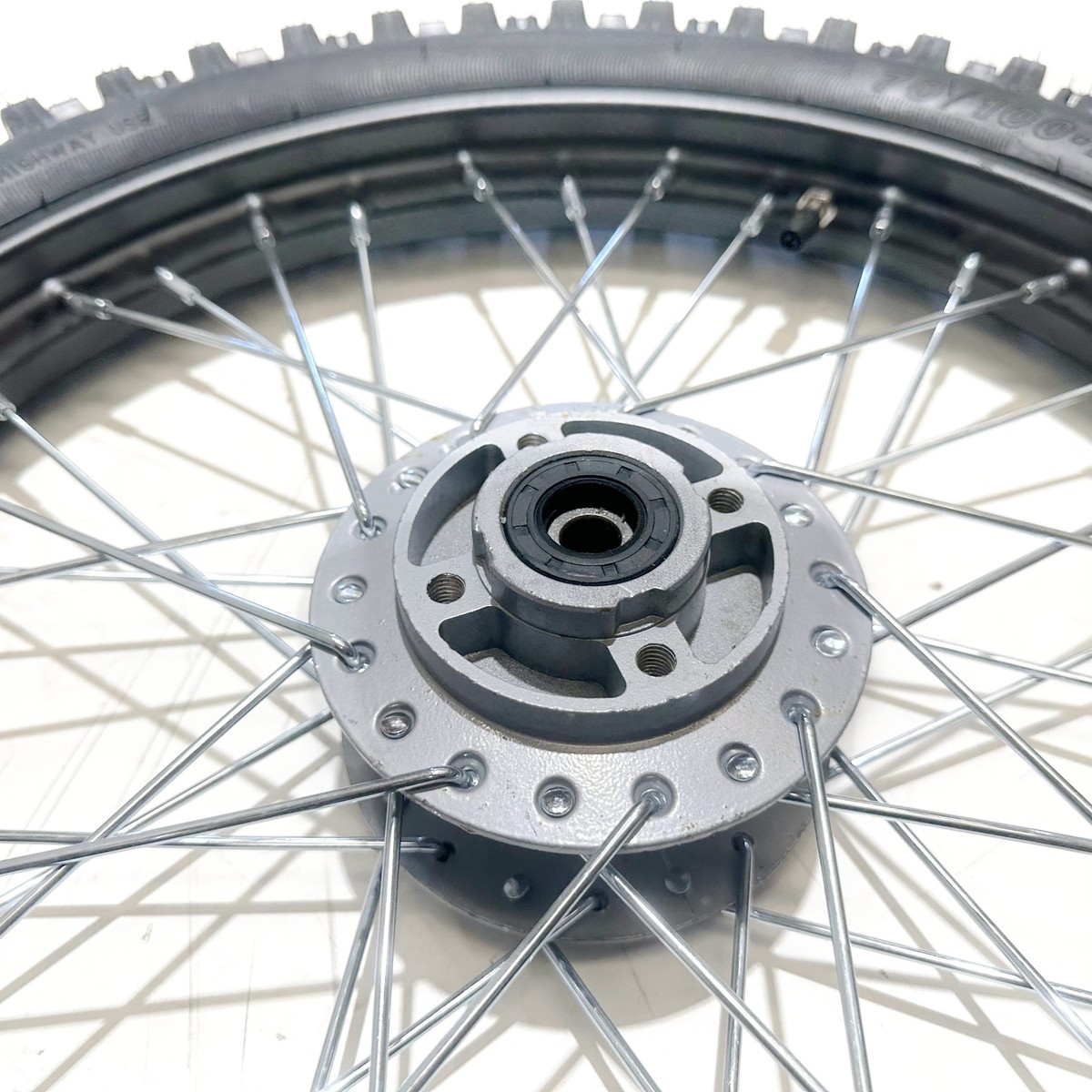 12mm 60/100- 14" Inch Front Wheel Rim Knobby Tyre Rotor PIT PRO