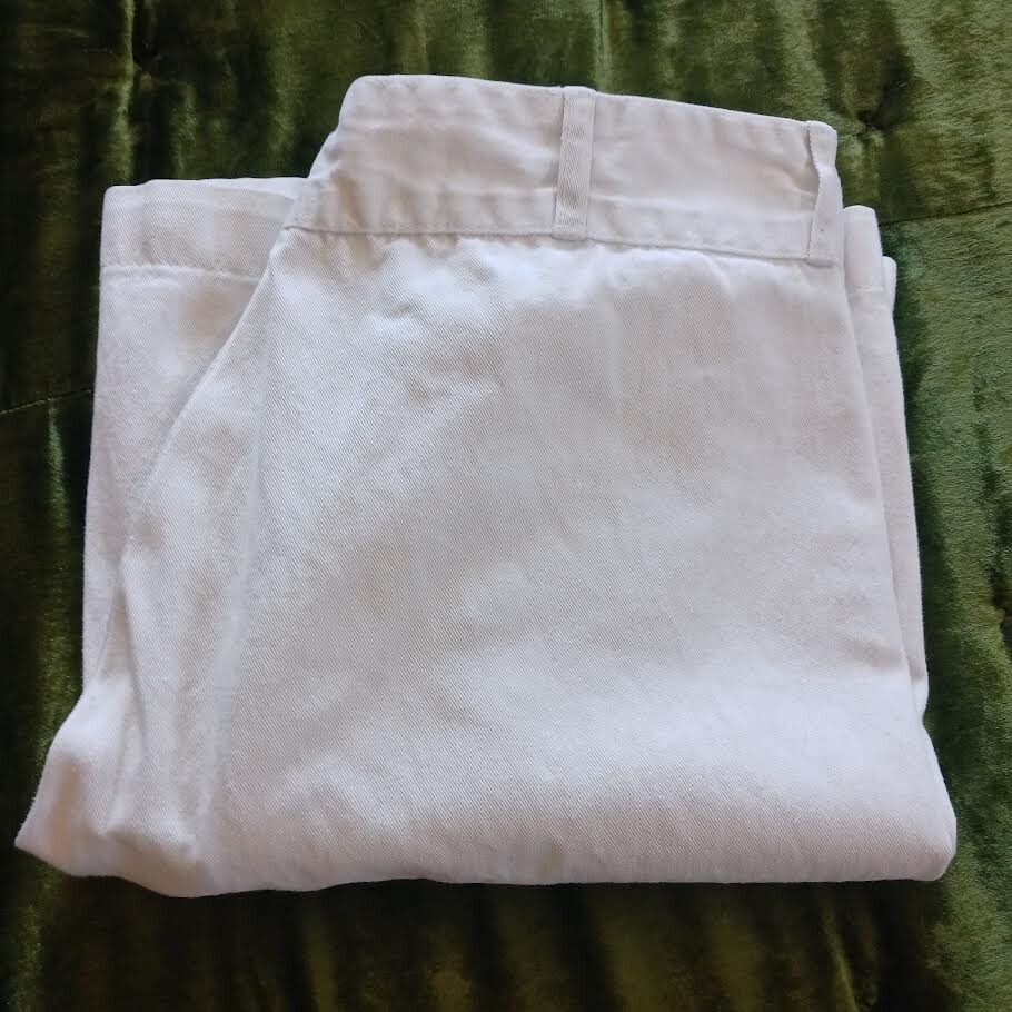 1960's White Cotton Bellbottoms Navy Sailor Pants - image 10