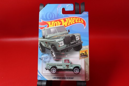 2020 Hot Wheels #3 Land Rover Series III Pickup Green HW Baja Blazers 1:64 NIP - 第 1/2 張圖片