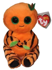 Ty Beanie Baby Bellies - TRICKSTER Pumpkin 6" NEW MWMTs Stuffed Animal Plush Toy