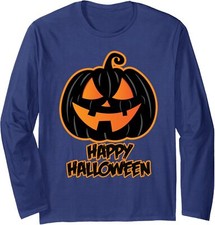 Happy Halloween Pumpkin Halloween Design Long Sleeve Tshirt