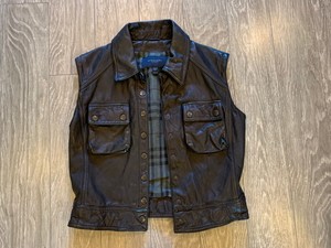 womens burberry vest