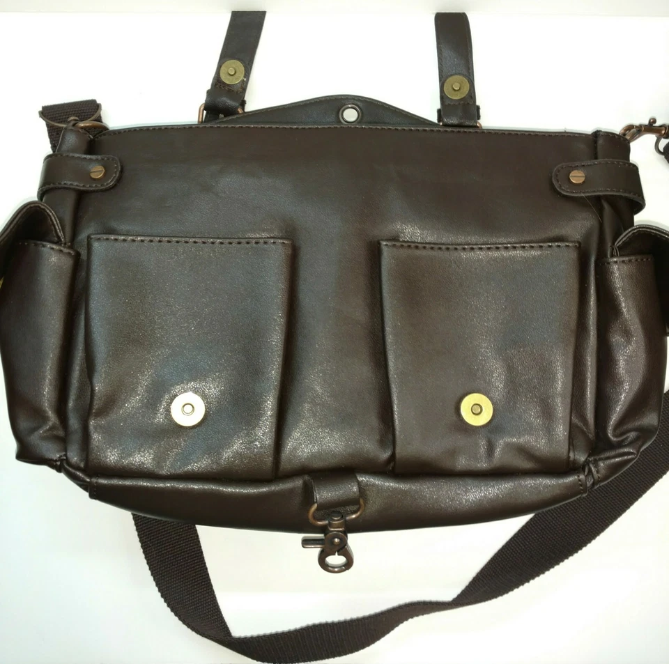 Cartera de cuero sintético marrón Banned Dark Collection Foto 2 de 4