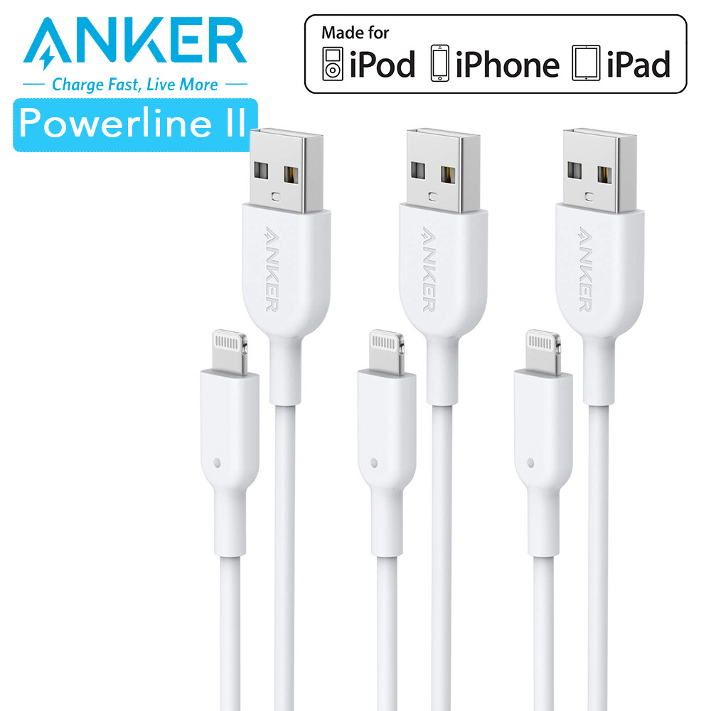 Anker USB Data Sync Charger Cable 3ft Apple MFi Certified Charging for  iPhone 11