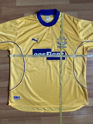 EVERTON 2000 2001 AWAY FOOTBALL SHIRT SOCCER JERSEY PUMA sz XL MEN