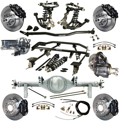 RIDETECH COILOVER,4-LINK KIT,CURRIE REAR END,WILWOOD DISC BRAKES,13''/12'' ROTORS