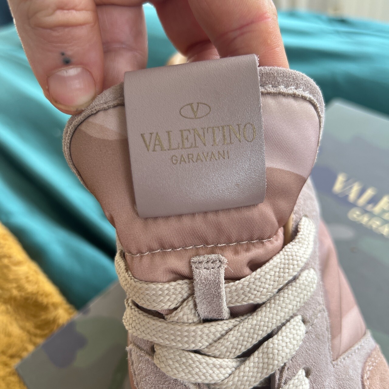 valentino trainers size 6.5 - pink camo, very rare  image 3