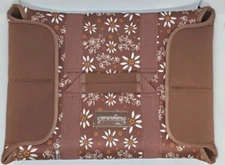 Temptations by Tara Casserole Carrier Thermally Insulated BROWN FLORAL NEW
