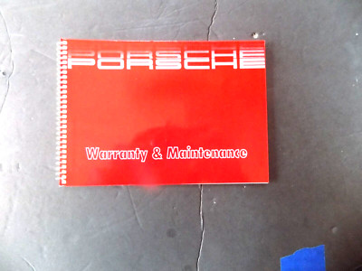 1989 Porsche 911 carrera 928 warranty Maintenance schedule service Book original