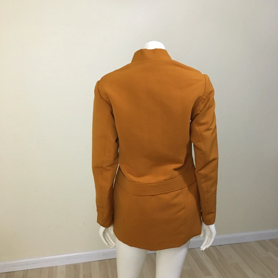 Vtg Anba of Austria Ski Jacket Women's US 10 Harvest Gold Wool Blend Full Zip - Image 2 of 4