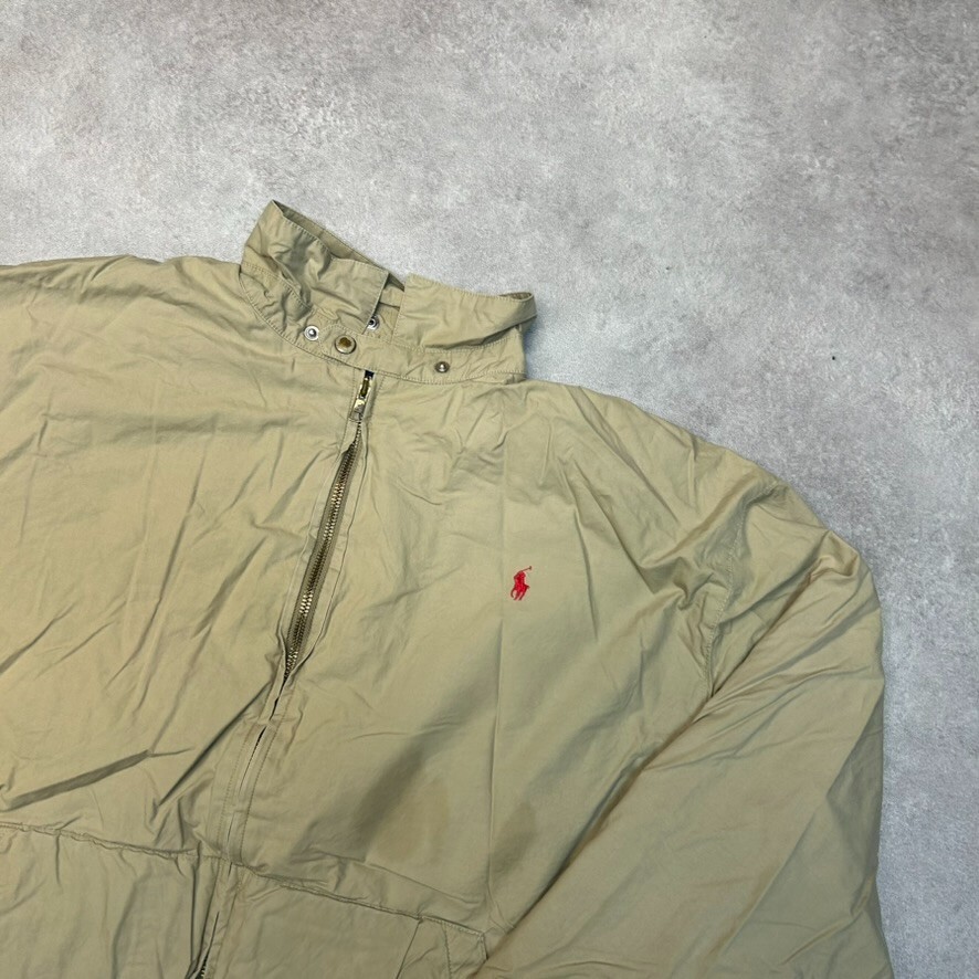 Ralph Lauren Harrington Jacket Mens Large Fleece Lined Small Pony Coat, Beige image 2