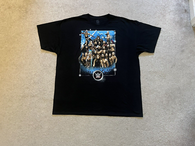 WWE Authentic Live Holiday Tour Dates I Was There Black Adult 2XL
