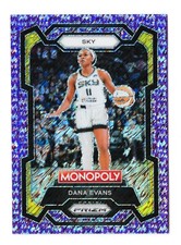 2024 Panini Prizm Monopoly WNBA - #55 Dana Evans - Purple Shimmer /50 NM
