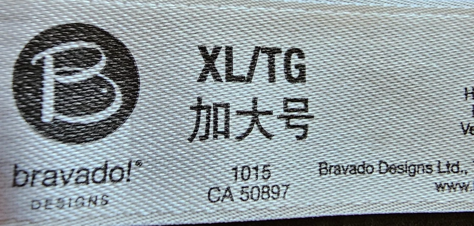 Sujetador de enfermería Bravado para mujer talla XL X grande negro blanco Foto 2 de 4