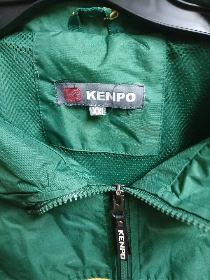Kenpo Windbreaker Jacket Mens 2XL Full Zip Netted Lining  Green - Image 4 of 4