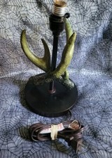 11" Deer Antler Table Lamp / Cabin Lodge Hunting Hunter Decor