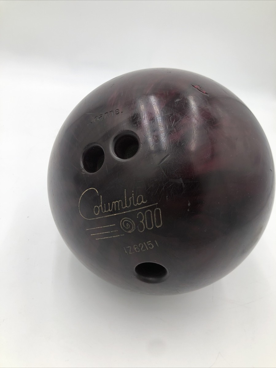 Vintage Columbia 300 Red Marble Bowling Ball - 10.3LBS (RH) | eBay