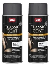 SEM Classic Coat Very Dark Pewter Color Aerosol 12 oz. Auto Paint 17223 (2 Pack)