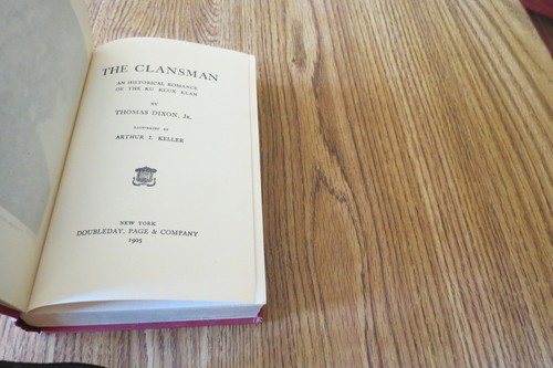The Clansman. Thomas Dixon Jr. 1905 First Edition HC. Nice condition. - Picture 7 of 14