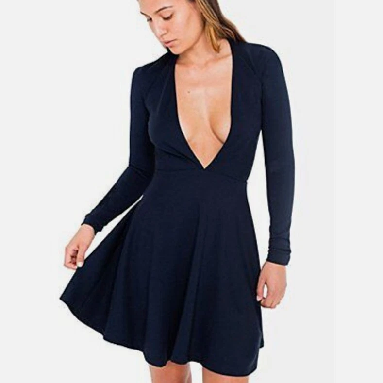 american apparel blue dress Koy Florence Tiered Dress