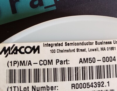 AM50-0004 || MACOM || SOIC8 MICROWAVE AMPLIFIER NEW & ORIGINAL || 4 pcs
