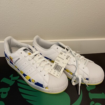 Adidas Superstar x Philip Colbert Save The Lobster Blue Yellow Eggs Mens Size 9