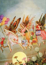 Tree-Free Greetings Floating Fairie Celebration Birthday Card