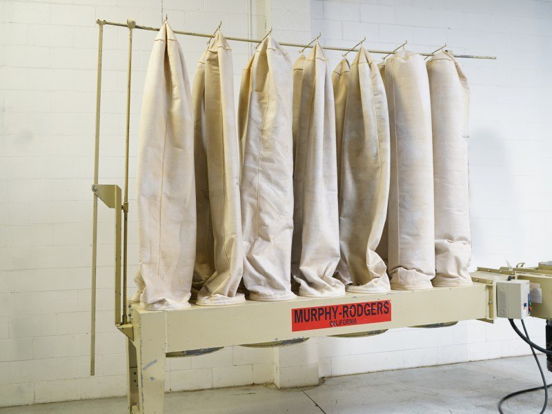 12 PCS MURPHY RODGERS DUST COLLECTOR BAGS 193/4" X 74" LONG 12 OZ PE