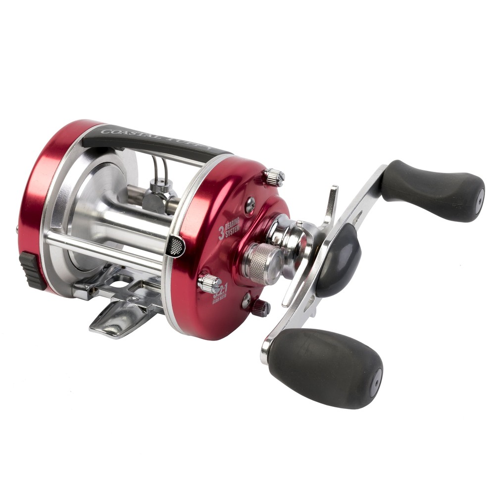Saltwater Round Bait Reel Bait Caster Offers Smooth Casting and Retrieving