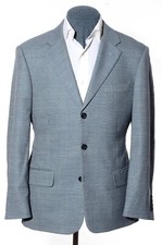 38R Jos A Bank 3-Button Signature Blue Nailhead Wool Sport Coat Blazer Jacket