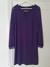 Dorothy Perkins woman's purple, sequins party,  evening mini dress size 10.