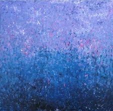 Signed original painting 30" x 30" ANTICIPATION Contemporary Abstract 