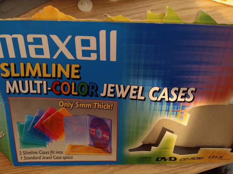 23 Jewel Cases, Slimline Multi-Color 5mm Thick, No original packaging 
