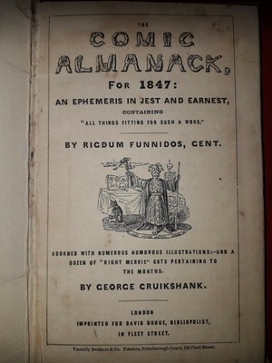 The Comic Almanack. By Rigdum Funnidos, GentCruikshank, George) 1847